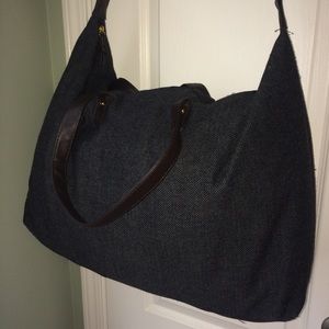 Tweed/Leather Weekender